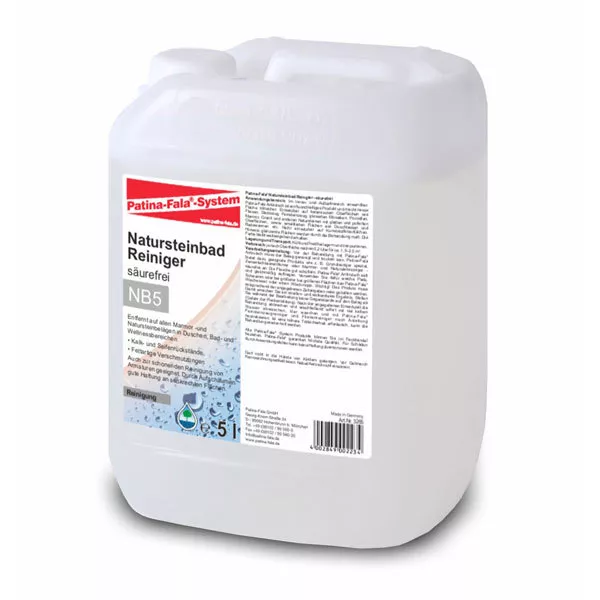 Patina Fala NB5 Piedra Natural Limpiador de Baño 5L Elimina Seifenru ̈ Ckstände