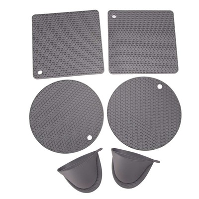 2Pcs Tappetino per pentole a Caldo in Tessuto Coppa Mat Tavola Bevande Calde Coaster 