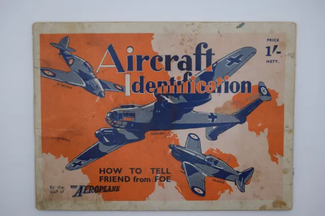 Aircraft Identification friend or foe? WW2 1939 Original
