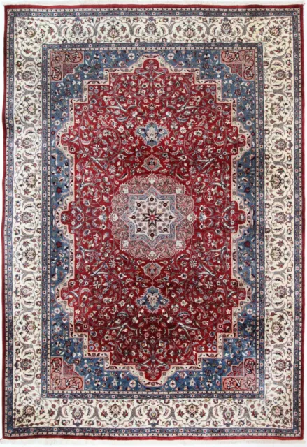 Teppich Handgeknüpfter Indo Isfahan Orientteppich 307 x 215 cm Top Zustand