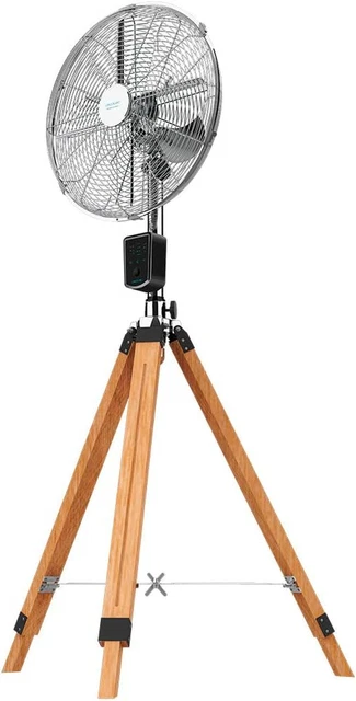 Energysilence 1600 Woody Smart Treppiede Ventilatore 50W, 4 Pale 16 Pollici, Dia