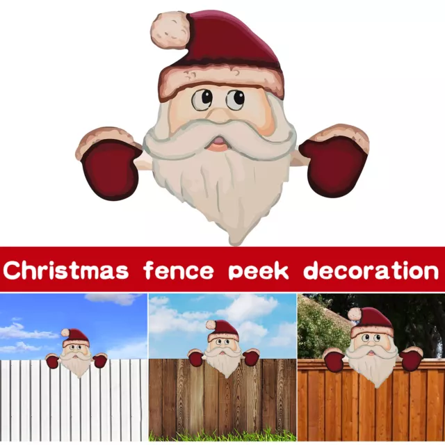 Garden Figurines Christmas Home Decor Fence Top Decorations Ornaments