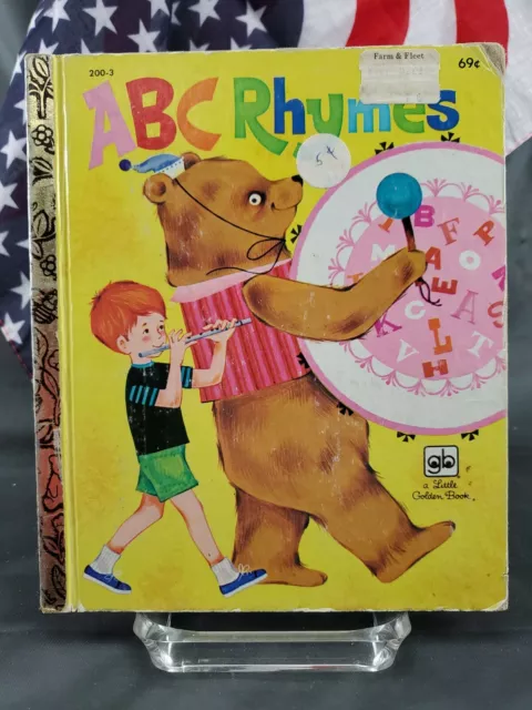 ABC Rhymes #200-3 A Little Golden Book 14th Print 1979 FREE SHIPPING!!!