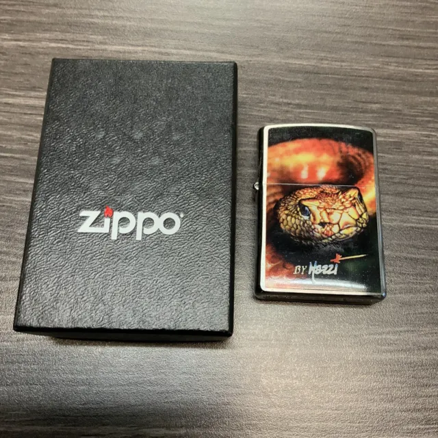 Zippo Mazzi Snake Cigarette Lighter In Box 24446