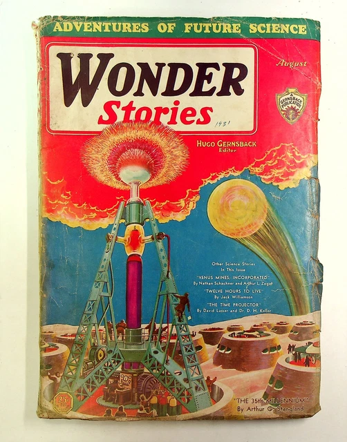 WONDER STORIES PULP 1st Series Mar 1931 Vol. 2 #10 VG/FN 5.0