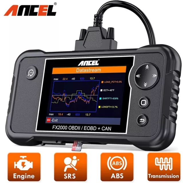 ANCEL FX2000 Auto OBD2 Diagnosegerät ABS SRS Airbag Motor Code Leser fit für VW