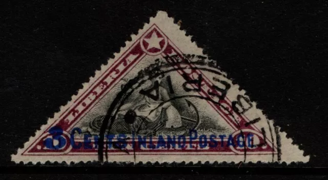 Liberia 1910 3c on 10c Inland postage SG274 Used