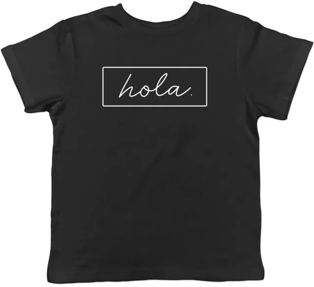 Hello in lingue diverse - T-shirt spagnola bambini ragazzi ragazze
