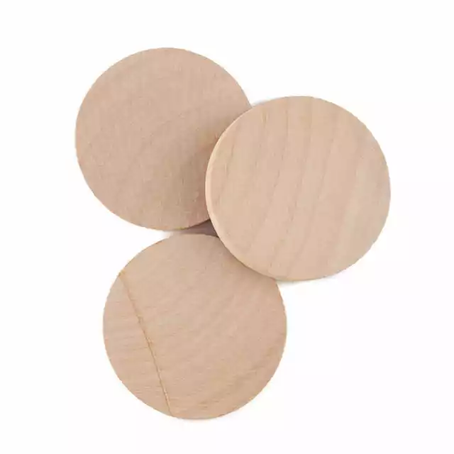 Factory Direct Craft Bulk Unfinished Wood Discs | Package of 1500 Pieces