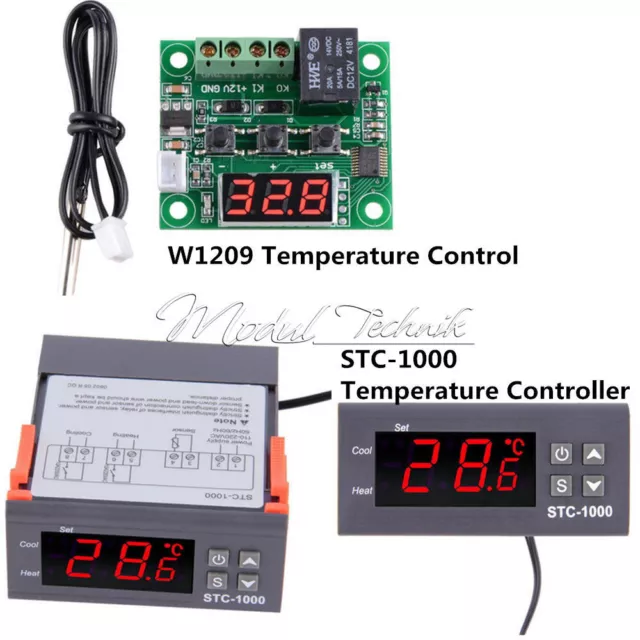 STC-1000 Digital All-Purpose Temperature Controller Thermostat With Sensor W1209
