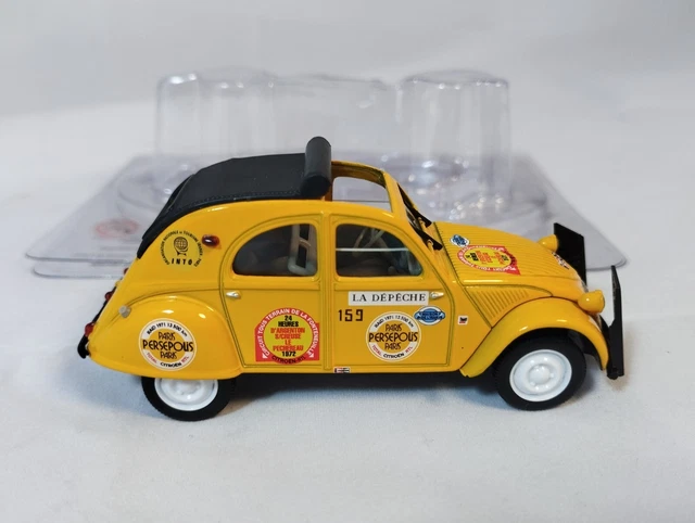 Modèle Réduit CITROËN 2CV AZLP 1961 Jaune - NOREV 1/43 - édition Persepolis Paris - Neuve