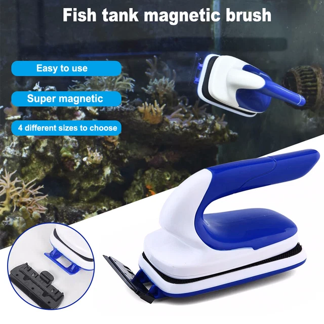 Floating Magnetic Cleaning Brush Aquarium Fish Tank Glass Algae Scraper Cleaner
