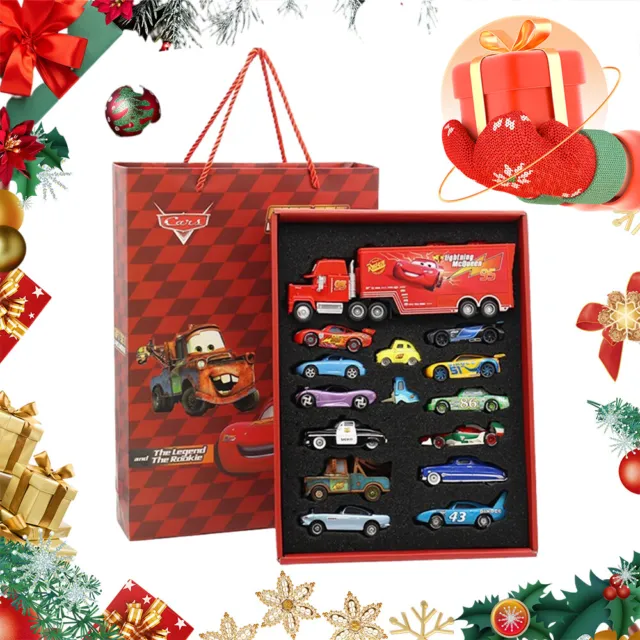 15Pack Gift Set Disney Pixar Cars Diecast Classic McQueen F1 Model Toy Xmas Gift