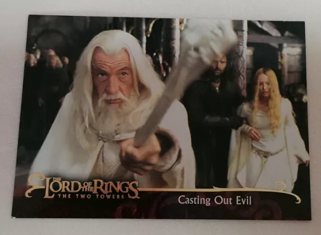 CCG - JRR Tolkien LOTR The Two Towers Topps Casting Out Evil Card No #116