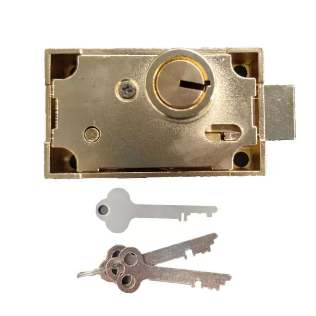 Single Nose Herring Hall Marvin Safe Deposit Box Lock Replacement With 3 Keys