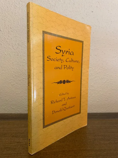 Syria: Society, Culture, and Policy - Antoun and Quataert - VG SC