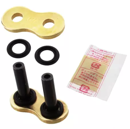 DID X- Ring 530 ZVM-X Gold and Black ZJ Rivet Connecting Chain Link