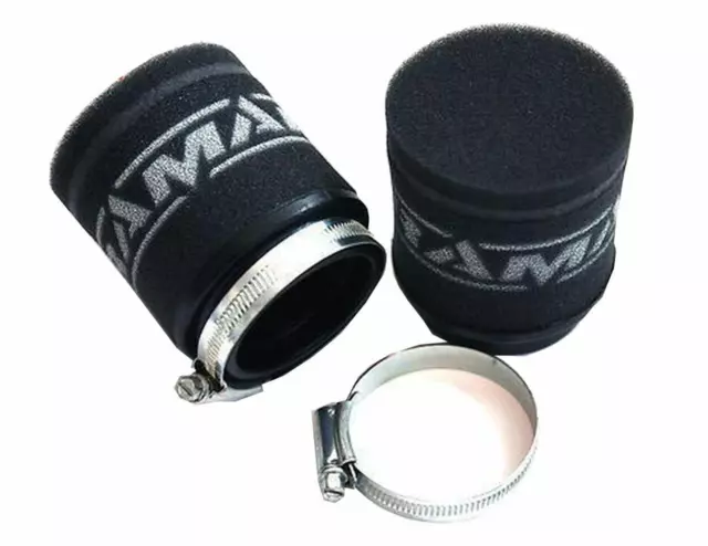 Ramair Universal Motorcycle Bike Foam Pod Air Filter Kit – 2 x Filters 55mm ID