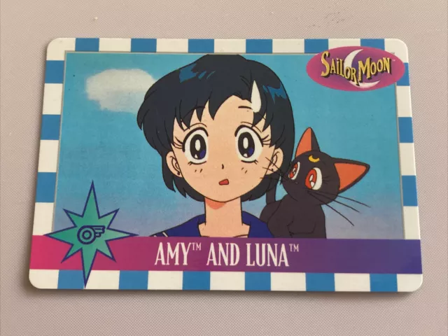 Sailor Moon Amy And Luna Trading Card 16  1995 Bandai Vintage English Anime