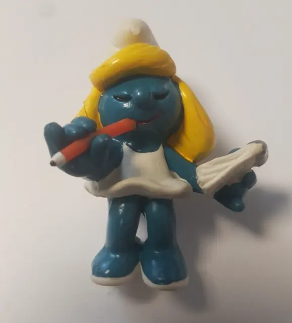 🟢Puffi Smurf Puffo Puffetta  Segretaria Vintage  Ottime Condizioni