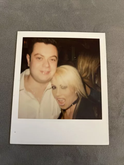 VINTAGE POLAROID PHOTO Man With Unknown Female Porn Star $9.99 - PicClick