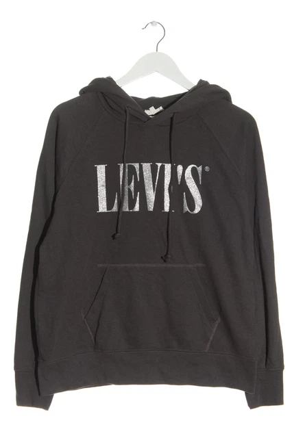 Levi’s felpa con cappuccio donna taglia DE 38 marrone argento look casual