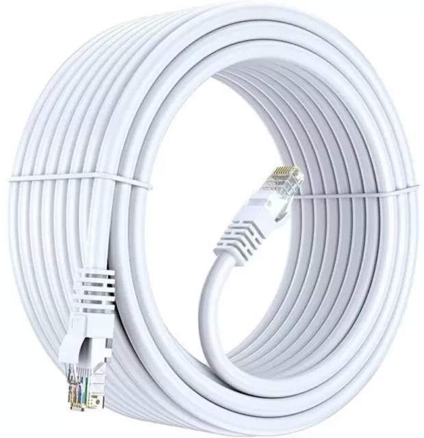 CAT 6 Ethernet Cable 10M 15M 20M 30M 40M 50M 100M Network RJ45 LAN 1000Mbps OZ