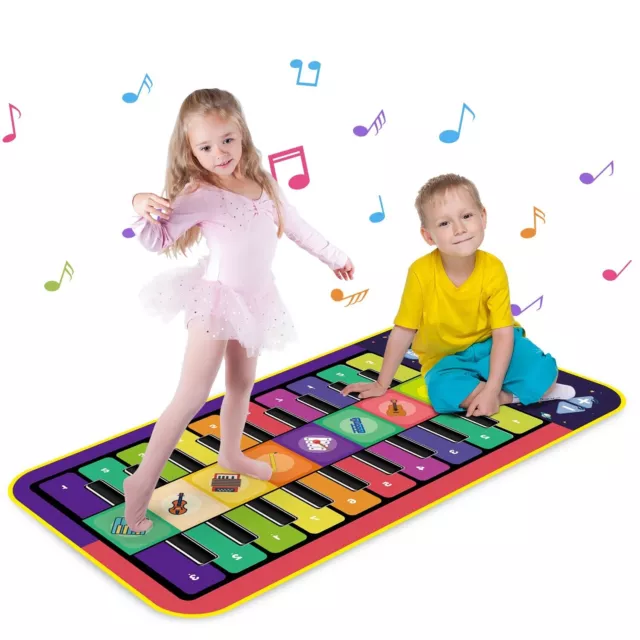 Tapis de Musique Enfants Apprentissage Education Musical Instruments 144X70CM