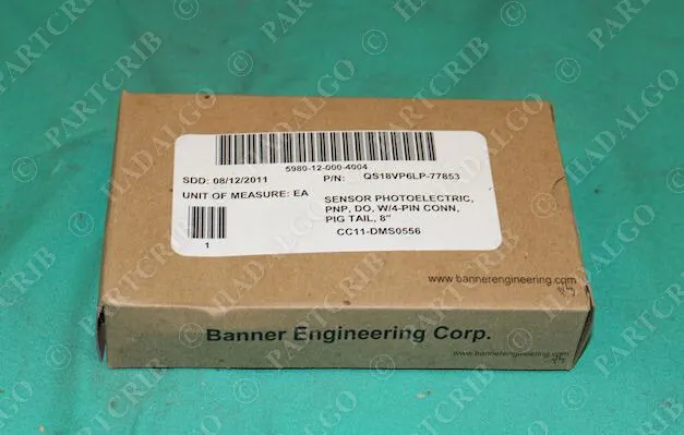 Banner, QS18VP6LP, 77853, Photoélectrique Capteur Interrupteur 10-30VDC Neuf