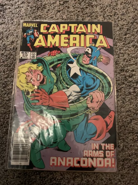 Captain America # 310 Newsstand First 1st Appearance Serpent Society Marvel 1985
