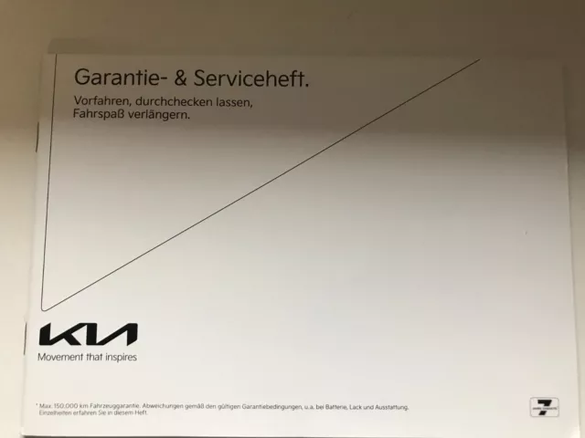 Quaderno di servizio KIA 2022.2023 manuale d'uso manutenzione ispezione libretto di servizio KIA