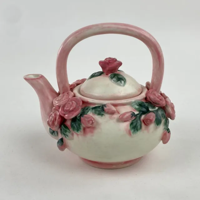 Burton Burton Lovely Roses Teapot Pink Rosebuds Ceramic Tea Pot for One
