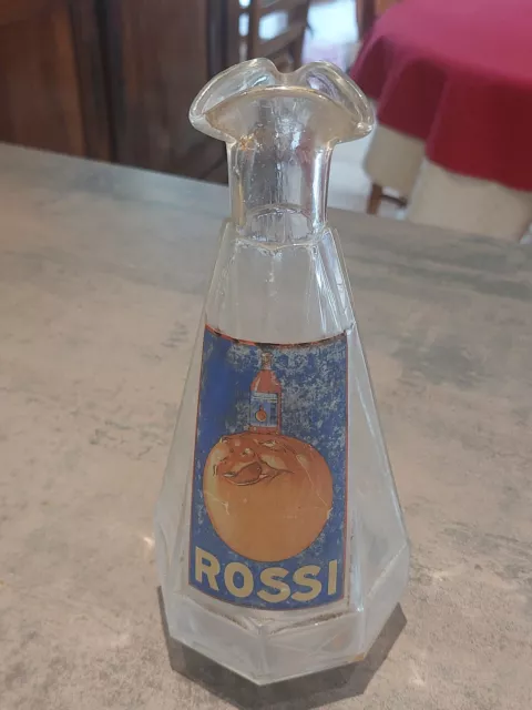 Martini Rossi White Glass Bar / Bistro Advertising Carafe