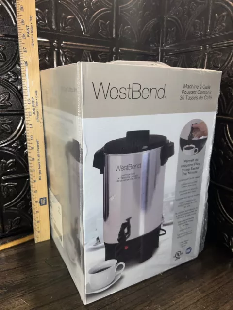 West Bend Coffee Maker 58002 - 12-42 Cup Party Perk for sale online