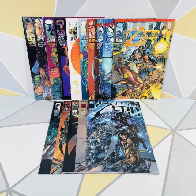 Weapon Zero Comic Book Bundle #1-15 - VGC Image - 1996
