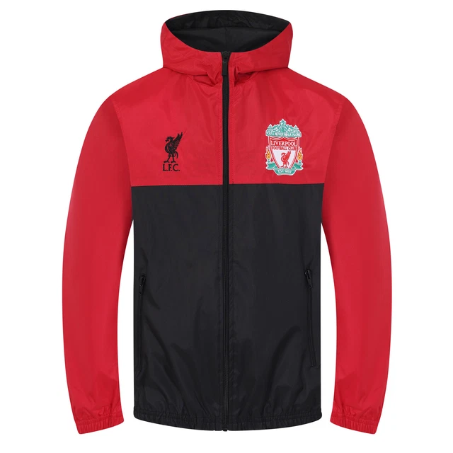 LIVERPOOL FC BOYS Jacket Shower Windbreaker Kids OFFICIAL Football Gift