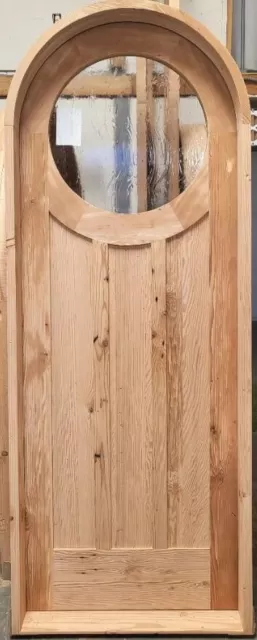 Rustic reclaimed  Doug Fir door glass window you choose size storybook Nautical