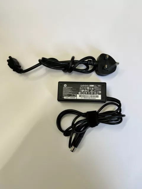Genuine Used HP Laptop charger 18.5V - 3.5A 65W CENTRE PIN TIP WITH POWER LEAD