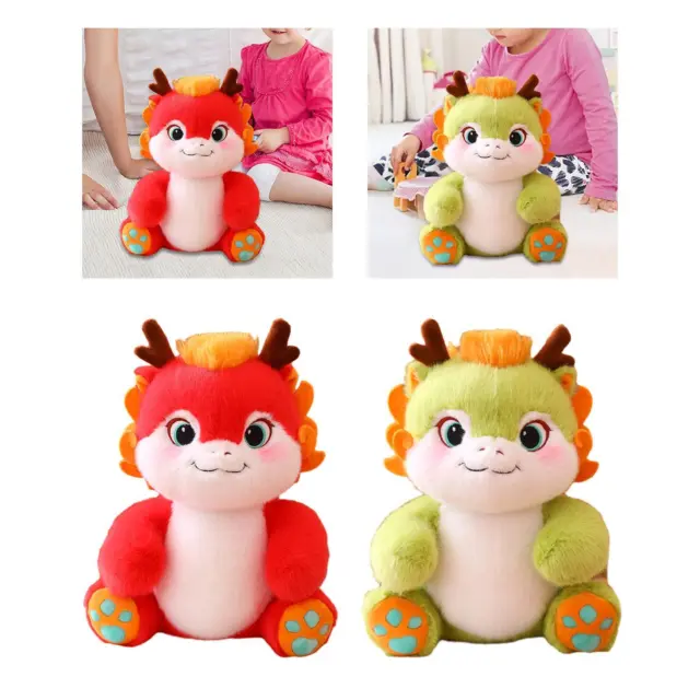 Dragon Year Mascotte Peluche Jouets Mignon 2024 Nouvel An Dragon Soft  Stuffed Animals Peluche Dragon Toy Pour Enfants