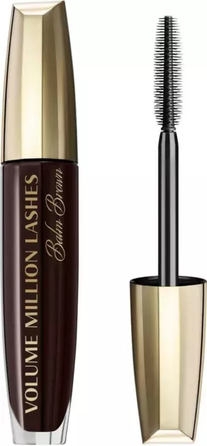 Loreal Paris Volume Million Lashes Balm Brown 8.9ml - Brown Mascara - NEW