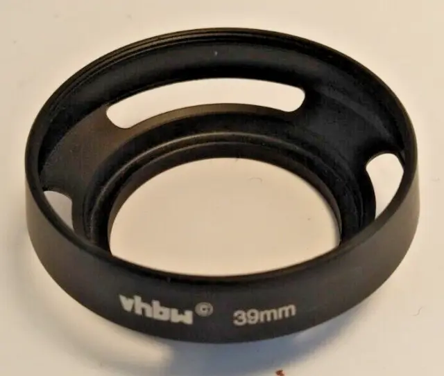 [Mint] Vhbw E39 39Mm Vented Metal Lens Hood For Leica 50Mm Summicron Elmar