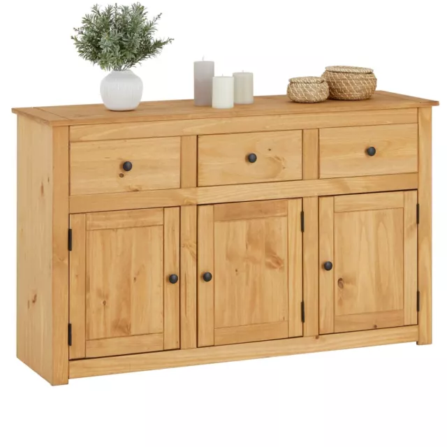 Sideboard Kommode Anrichte Highboard im Landhaus Stil Kiefer massiv