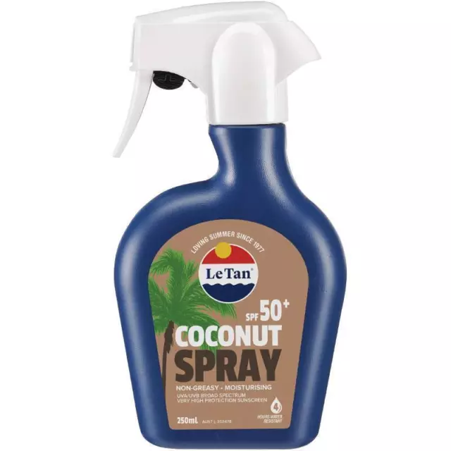 * Le Tan SPF 50+ Coconut Sunscreen Spray 250mL