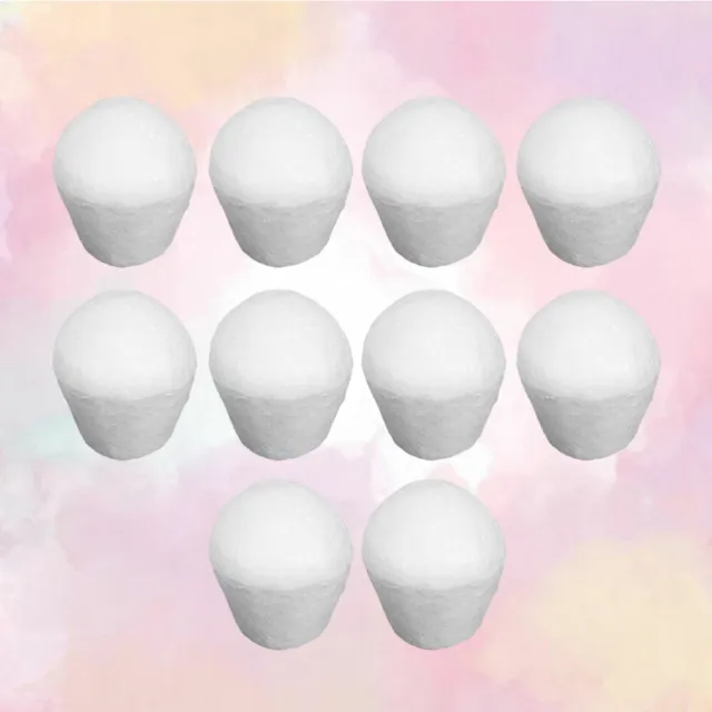 10 piezas bolas de espuma blancas para niños artículos de artesanía molde de oso