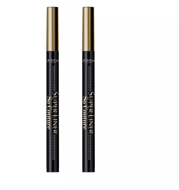 2x  Loreal Super Eye Liner So Couture waterproof  wasserfest Black /schwarz