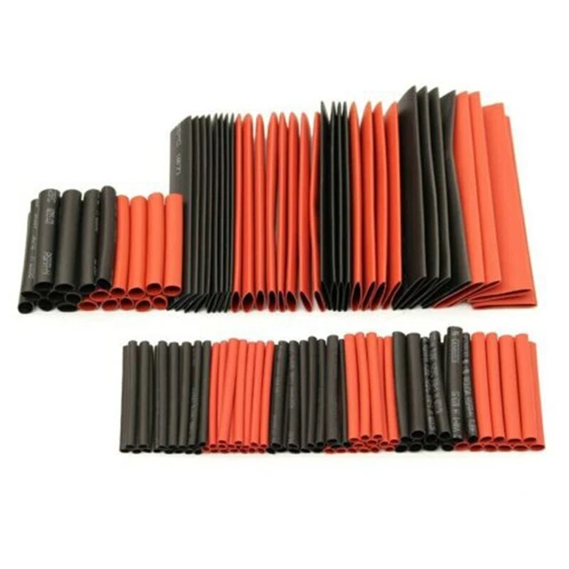 127 piezas Tubo retráctil térmico Aislamiento Kit Cubierta Bolsa Cable de protección