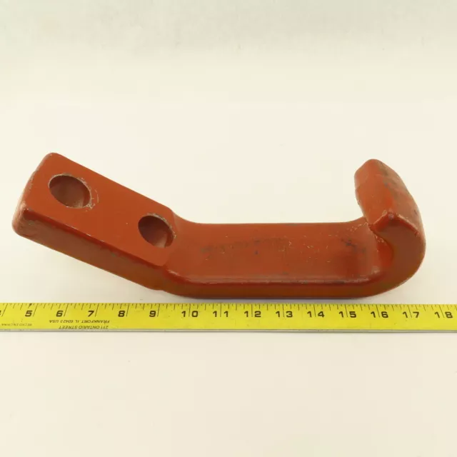 12" x 3" Wide Industrial Drop Forged Iron Hook 2 Bolt Mount 2