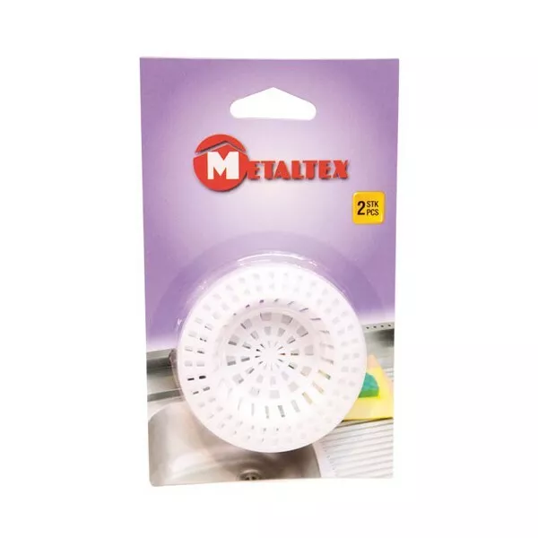 METALTEX - Lot de 2 filtres d'évier en plastique