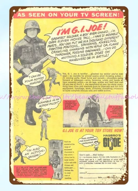 1970s Boys Underoos Nighttime comic ad metal tin sign