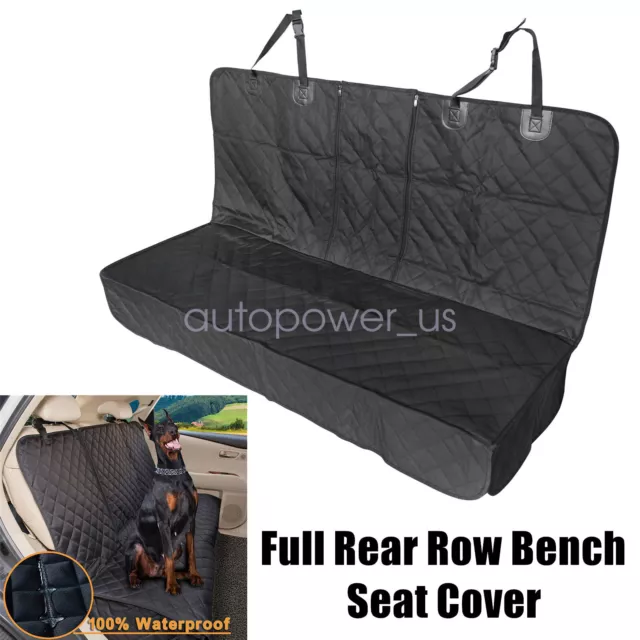 Waterproof Dog Car Seat Covers Pet Rear Row Back Seat Cover Bench Fits Honda